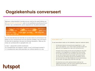 Oogziekenhuis converseert
 