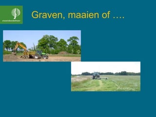 Graven, maaien of ….
 