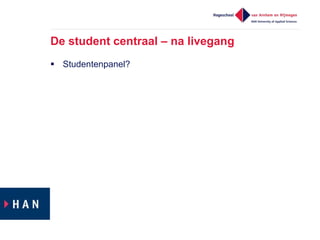 Alluris, een studentgericht SIS - Ervaringen van de HAN - Ellen Kuipers & Johan Drost - HO-link 2014  Slide 29