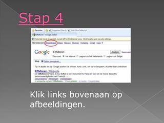Stap 4Klik links bovenaan op afbeeldingen.