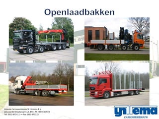 IJntema Carrosseriebouw W. IJntema B.V.
Leeuwarderstraatweg 151A, 8441 PK HEERENVEEN
Tel. 0513-671411 -=- Fax 0513-671525
 