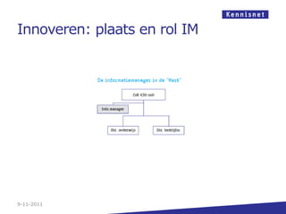 Innoveren: plaats en rol IM




9-11-2011
 