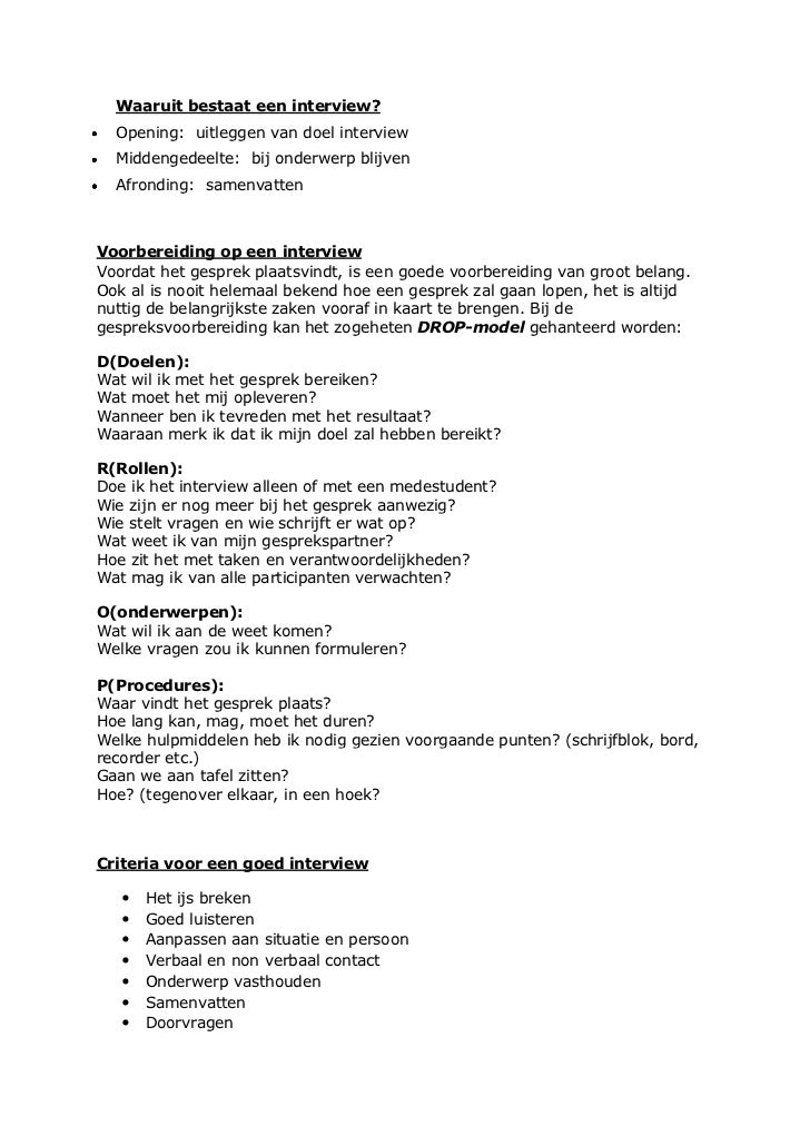 Wat Is Een Goede Interview : Interviewtechnieken – LWXFAE