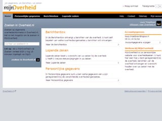 INLOGGEN BIJ MIJNOVERHEID intelligence overview