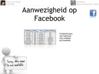 Onderzoek 'inzet social media bij Nederlandse ziekenhuizen' - 2011 Slide 24