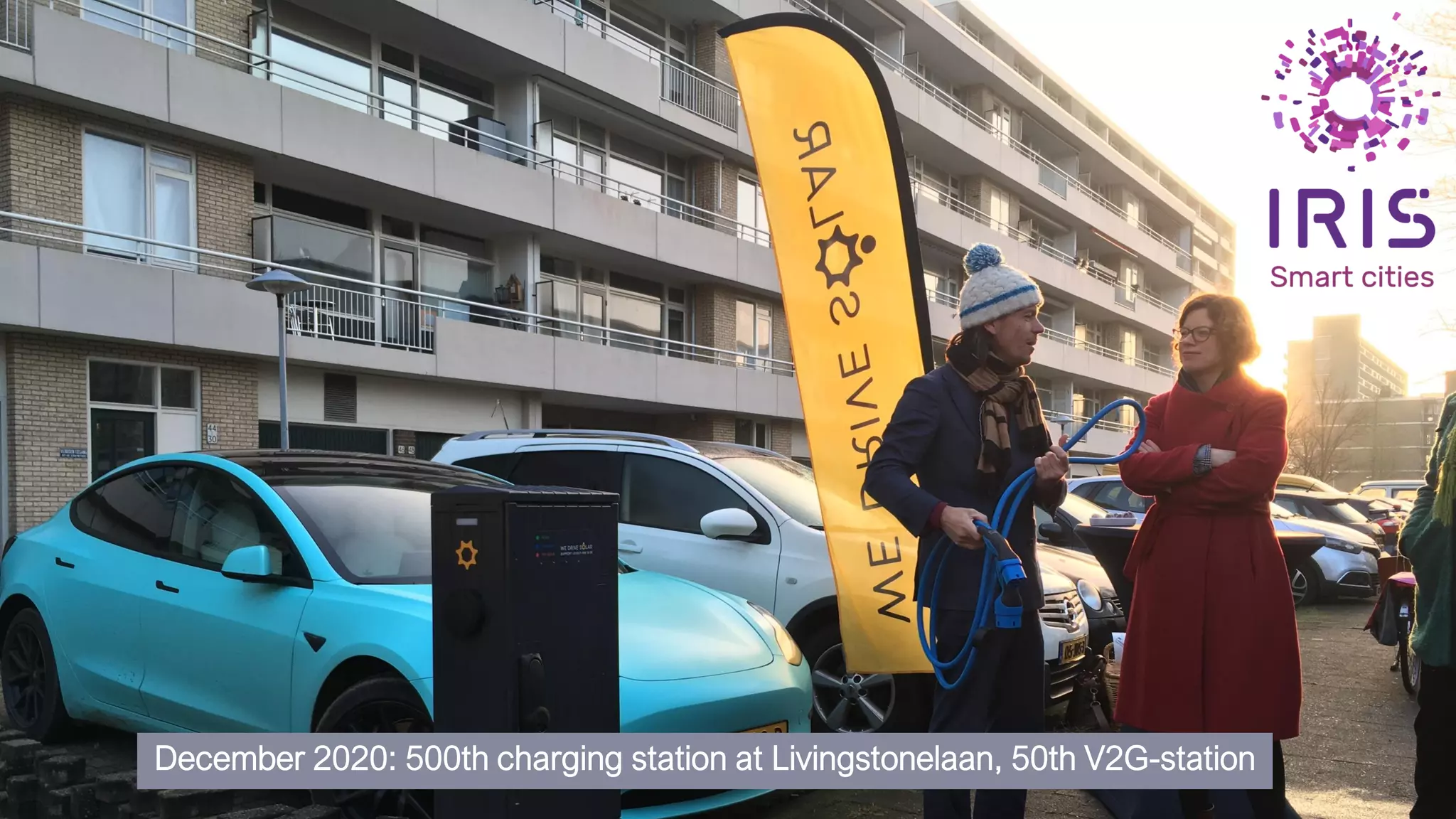 December 2020: 500th charging station at Livingstonelaan, 50th V2G-station
 