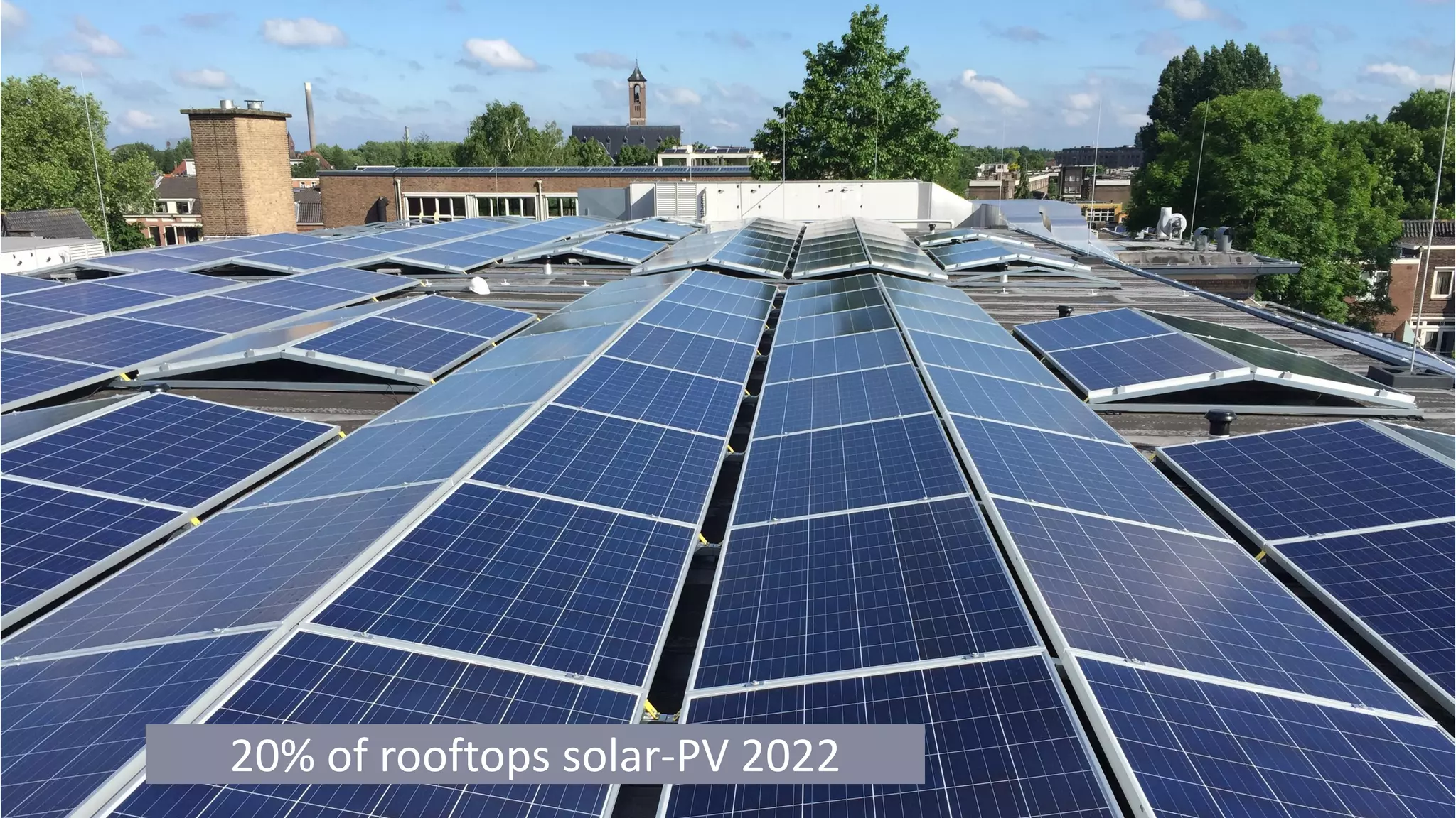 20% of rooftops solar-PV 2022
 