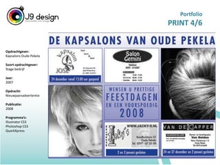 PortfolioGRAPHIC DESIGN 4/6Opdrachtgever:Crystal Trading B.V. (Booster)Soort opdrachtgever:AfstudeerbedrijfJaar:2009Opdracht:Productontwerp en –ontwikkeling van verpakkingsmateriaalPublicatie:Als product te koop bij sportzaken zoals Intersport, Perrysport en Sport2000 (in 2010/2011)Programma’s:Illustrator CS4