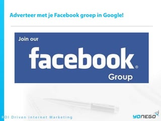 Adverteer met je Facebook groep in Google! 