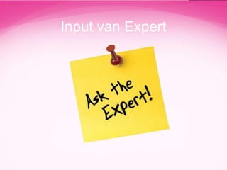 Input van Expert

 