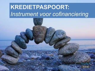 KREDIETPASPOORT:
Instrument voor cofinanciering
 