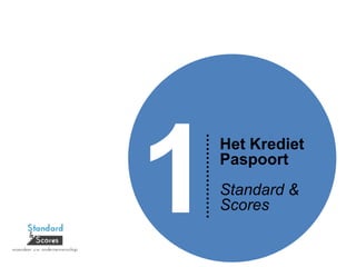 Het Krediet
Paspoort
Standard &
Scores
 