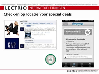 Check-in op locatie voor special deals
 