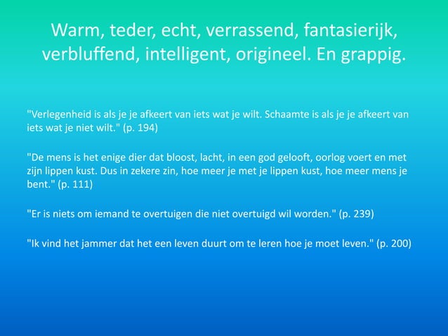 Lectuurtaak Nederlands: Extreem luid en ongelooflijk dichtbij | PPT