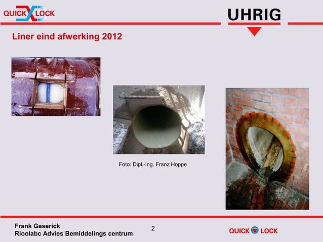Quick-Lock Riool Renovatie | PPT
