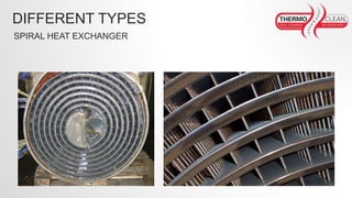 DIFFERENT TYPES
SPIRAL HEAT EXCHANGER
 