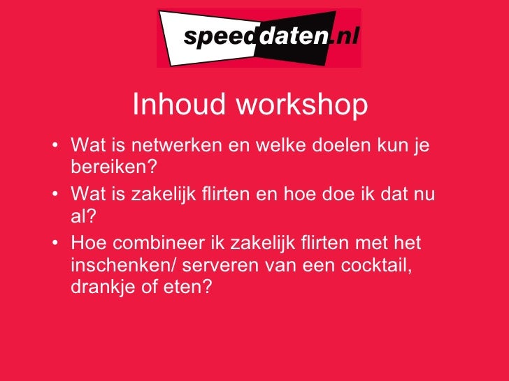 Wat is zakelijk flirten