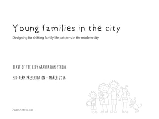 mid-term presentation - march 2016
		
CHRIS STEENHUIS
HEART OF THE CITY GRADUATION STUDIO
Young families in the city
Designing for shifting family life patterns in the modern city
 