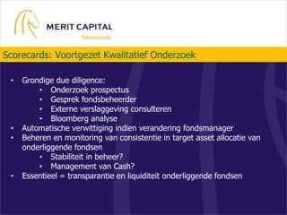 Score bepaalt exposure tov aandelenmarkten