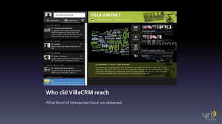 WhodidVillaCRMreachWhat level of interaction have we obtained
