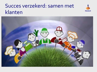 Succes verzekerd: samen met
klanten

 