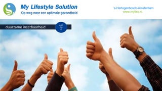 ‘s-Hertogenbosch-Amsterdam
www.myliso.nl
duurzame inzetbaarheid
JUST
DO
IT
 