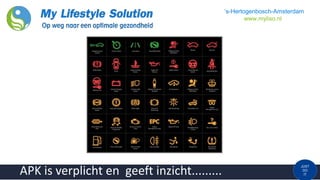 JUST
DO
IT
‘s-Hertogenbosch-Amsterdam
www.myliso.nl
APK is verplicht en geeft inzicht.........
 