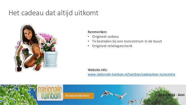 Cadeaubon Nationale Tuinbon