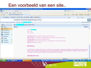 Een voorbeeld van een site..
 