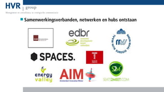 Samenwerkingsverbanden, netwerken en hubs ontstaan

 