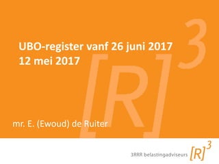 mr. E. (Ewoud) de Ruiter
UBO-register vanf 26 juni 2017
12 mei 2017
 
