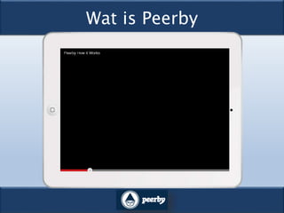 Wat is Peerby
Peerby hoe werkt het?http://www.youtube.com/watch?v=ysBLrBahcI
0
 