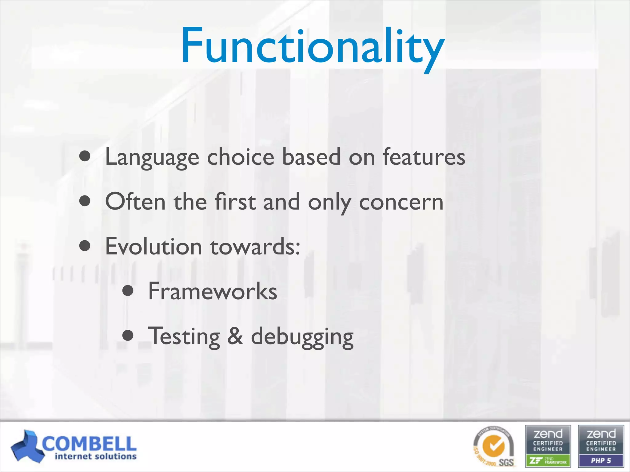 Professional PHP: an open-source alternative for enterprise development [Kortrijk]