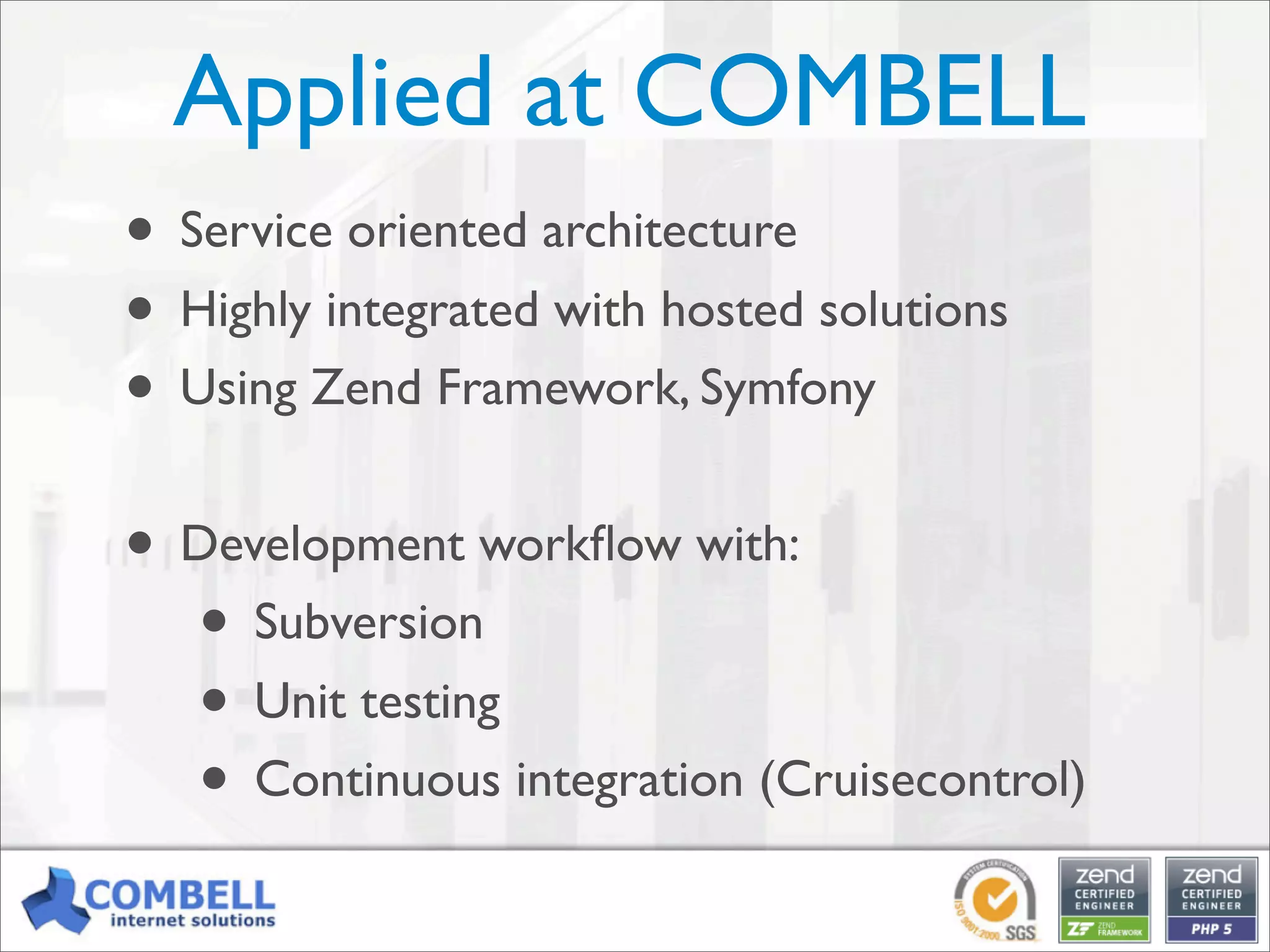 Professional PHP: an open-source alternative for enterprise development [Kortrijk]