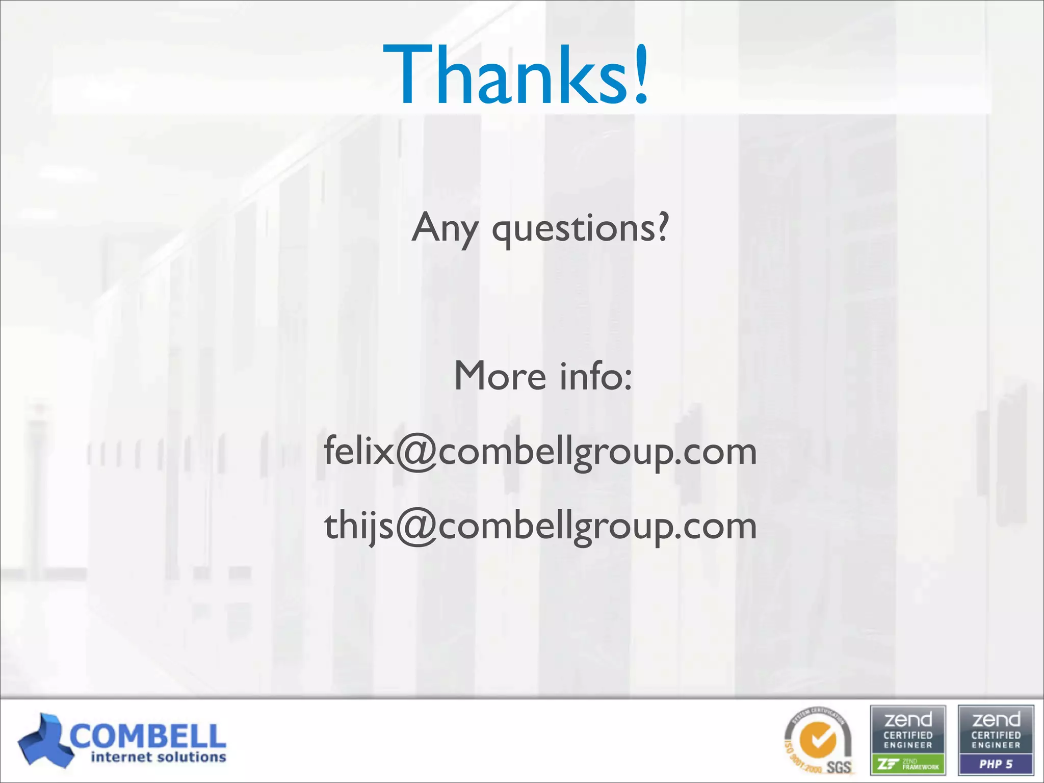 Professional PHP: an open-source alternative for enterprise development [Kortrijk]