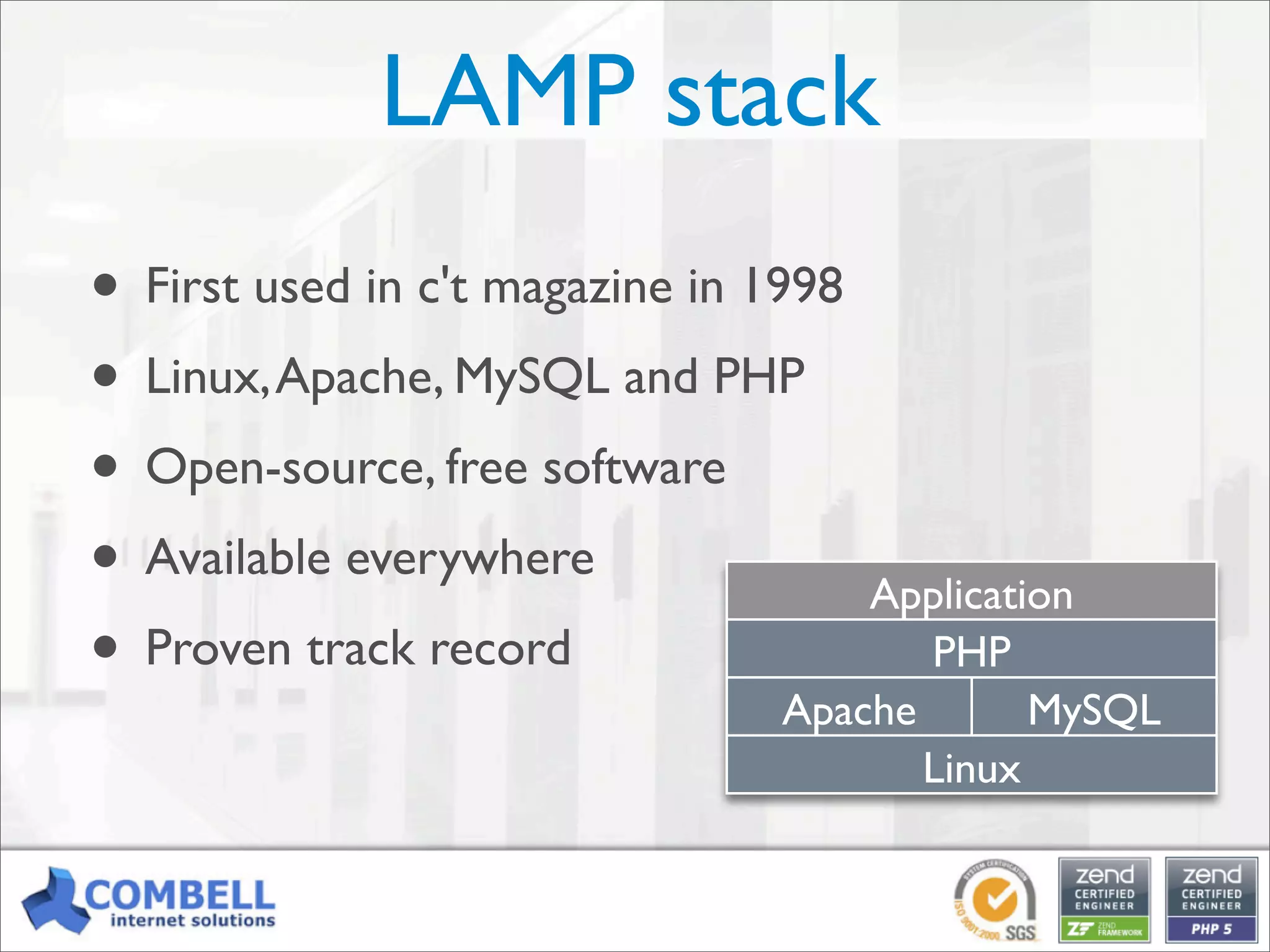 Professional PHP: an open-source alternative for enterprise development [Kortrijk]