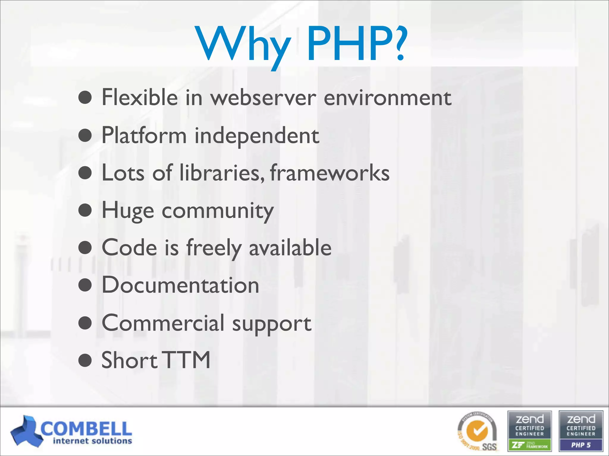 Professional PHP: an open-source alternative for enterprise development [Kortrijk]