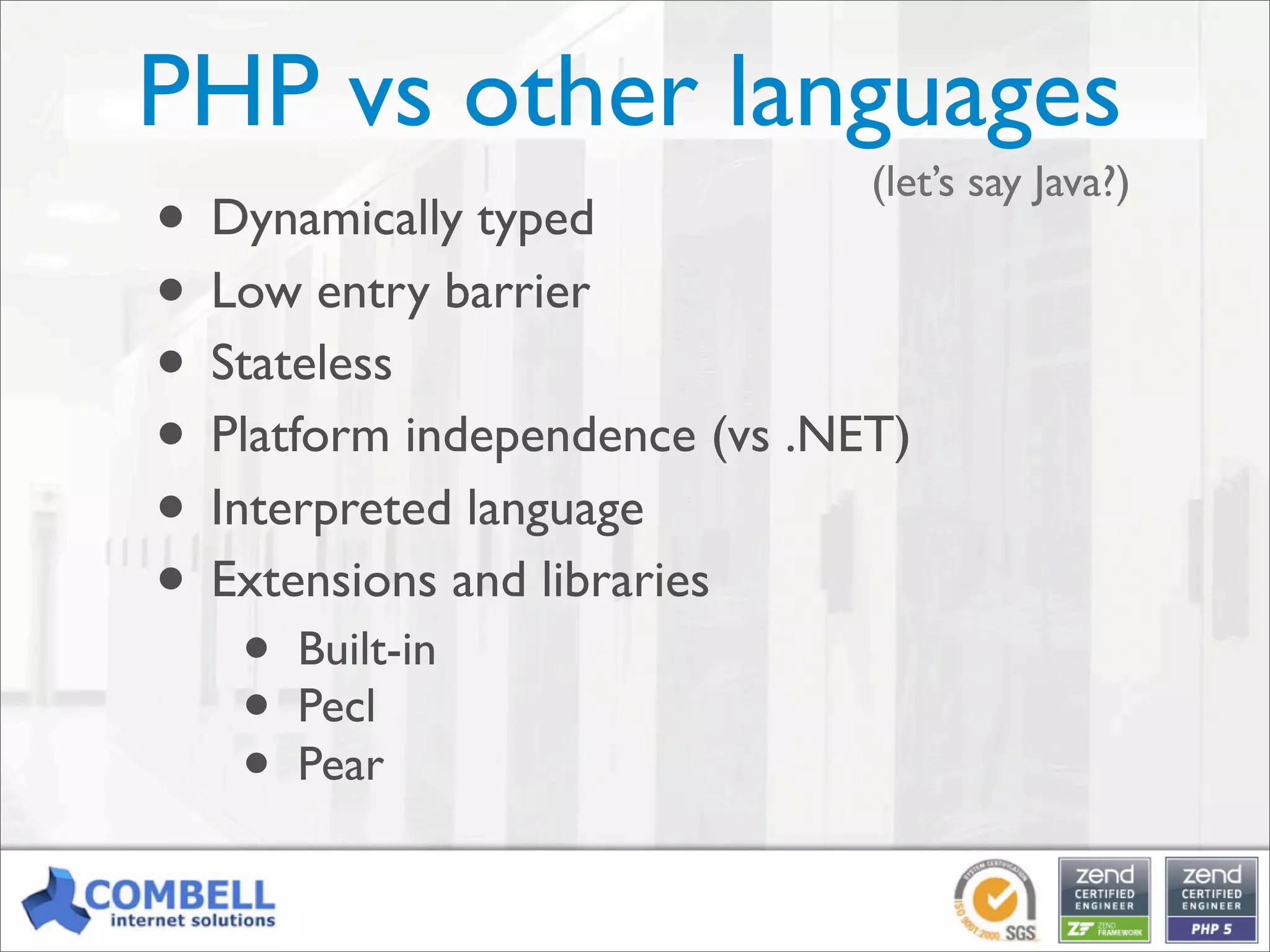 Professional PHP: an open-source alternative for enterprise development [Kortrijk]
