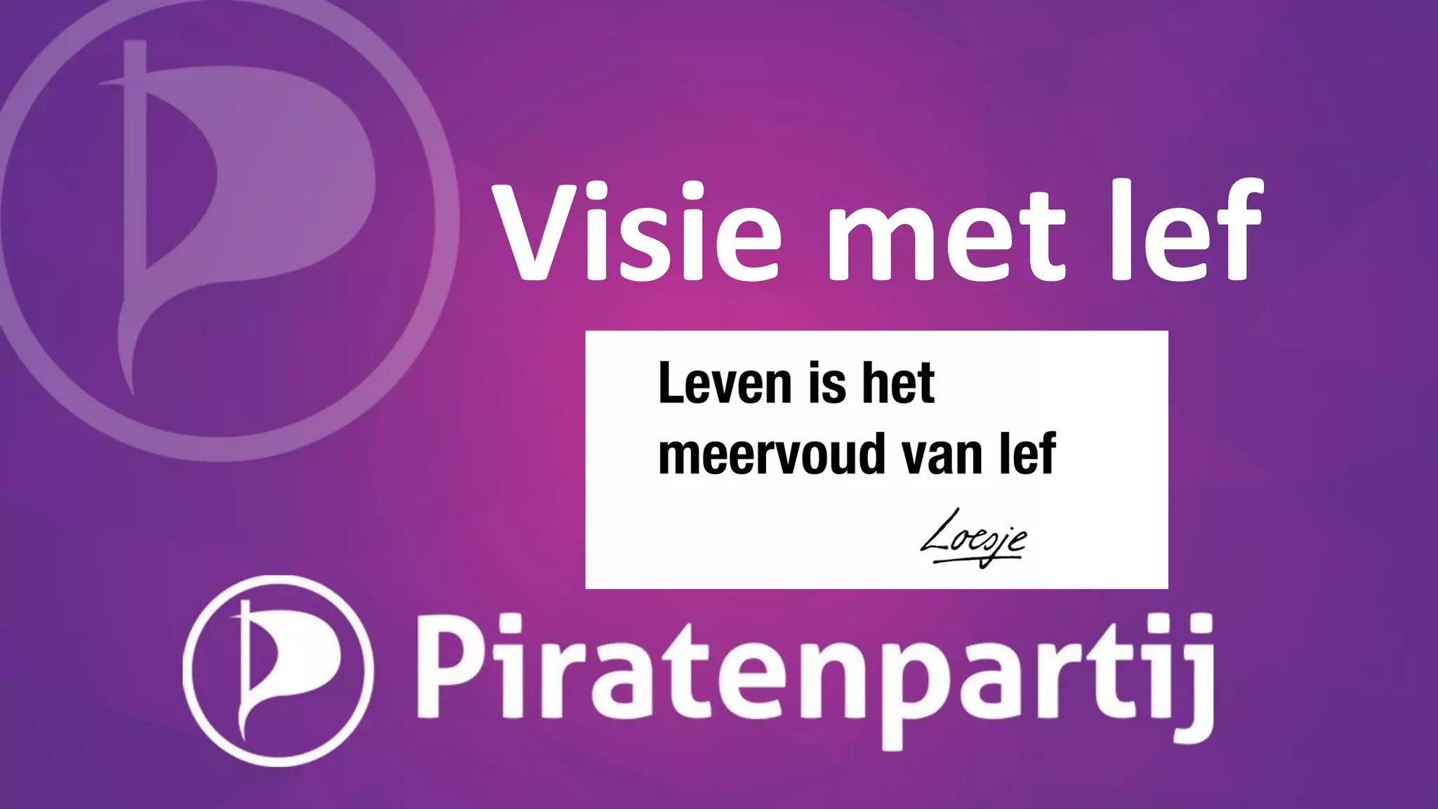 Piratenpartij presentatie programma en kandidaten Tweede kamerverkiezingen 2021