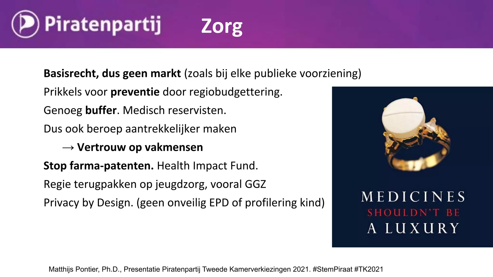 Piratenpartij presentatie programma en kandidaten Tweede kamerverkiezingen 2021