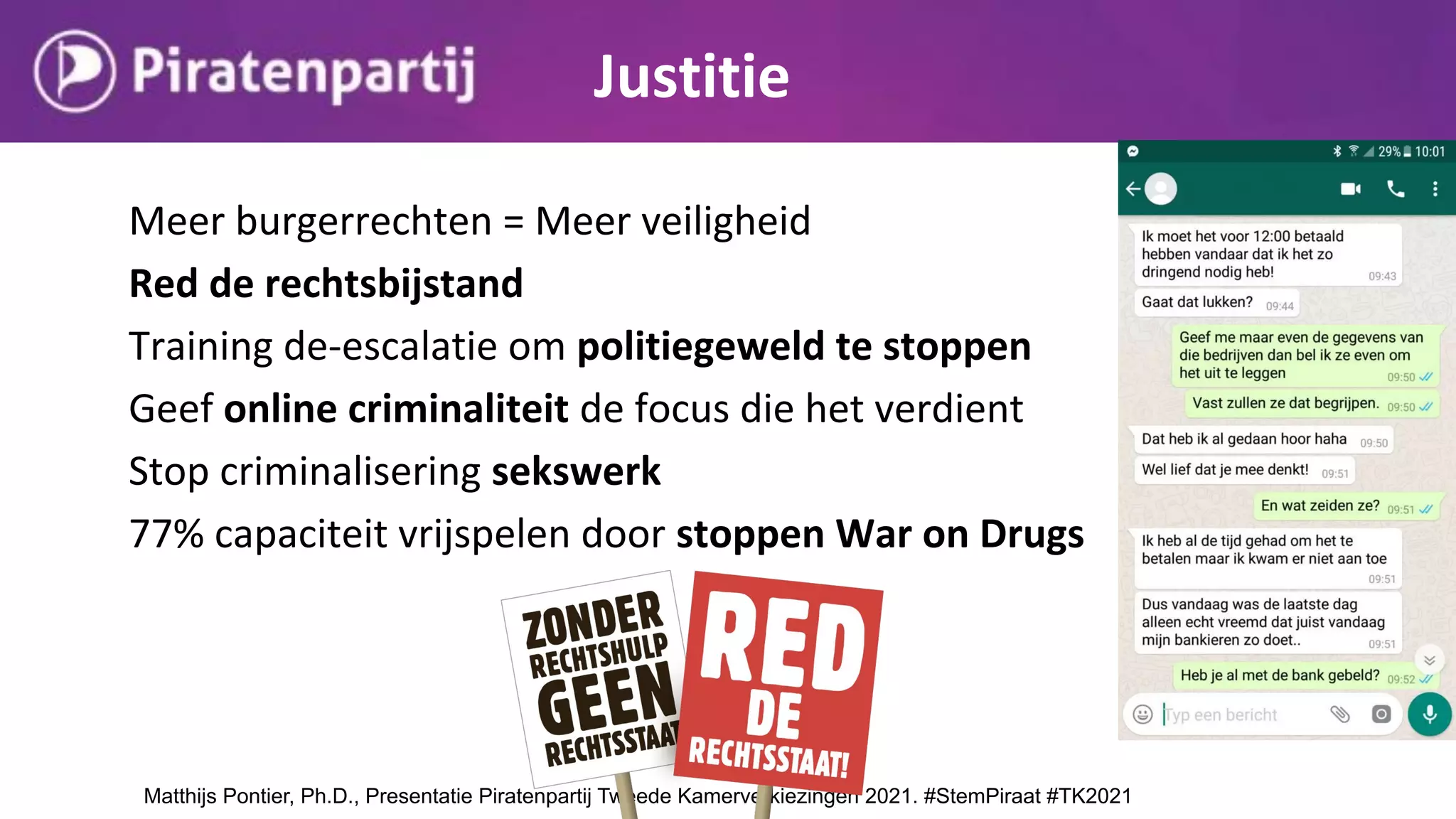 Piratenpartij presentatie programma en kandidaten Tweede kamerverkiezingen 2021