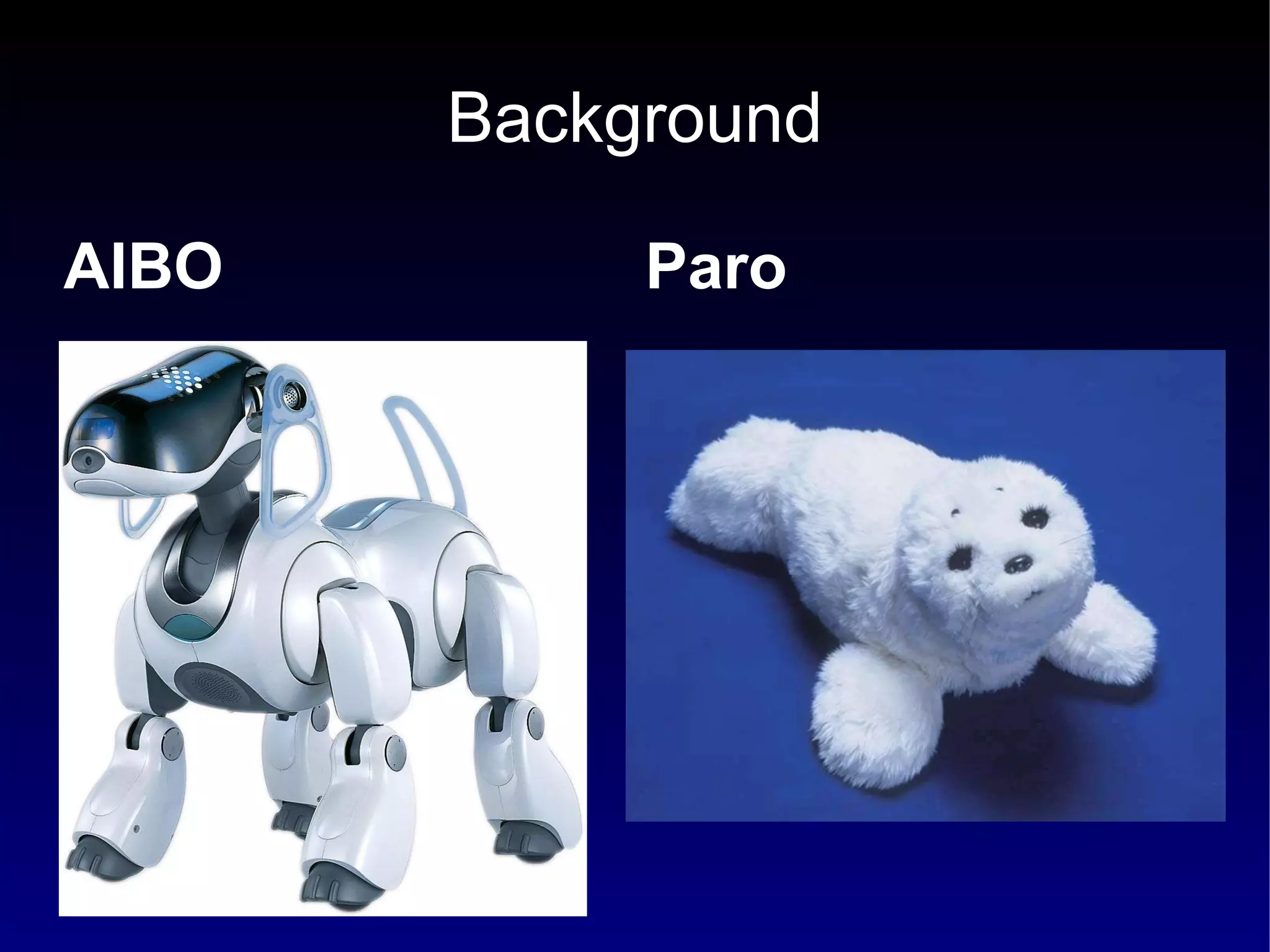 Background AIBO Paro 