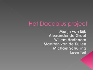 Het Daedalus project 