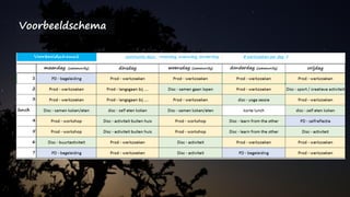 Voorbeeldschema
 