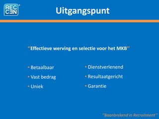 25 jaar ervaring in arbeidsbemiddeling