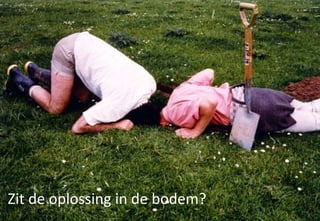 Zit de oplossing in de bodem?
17
 
