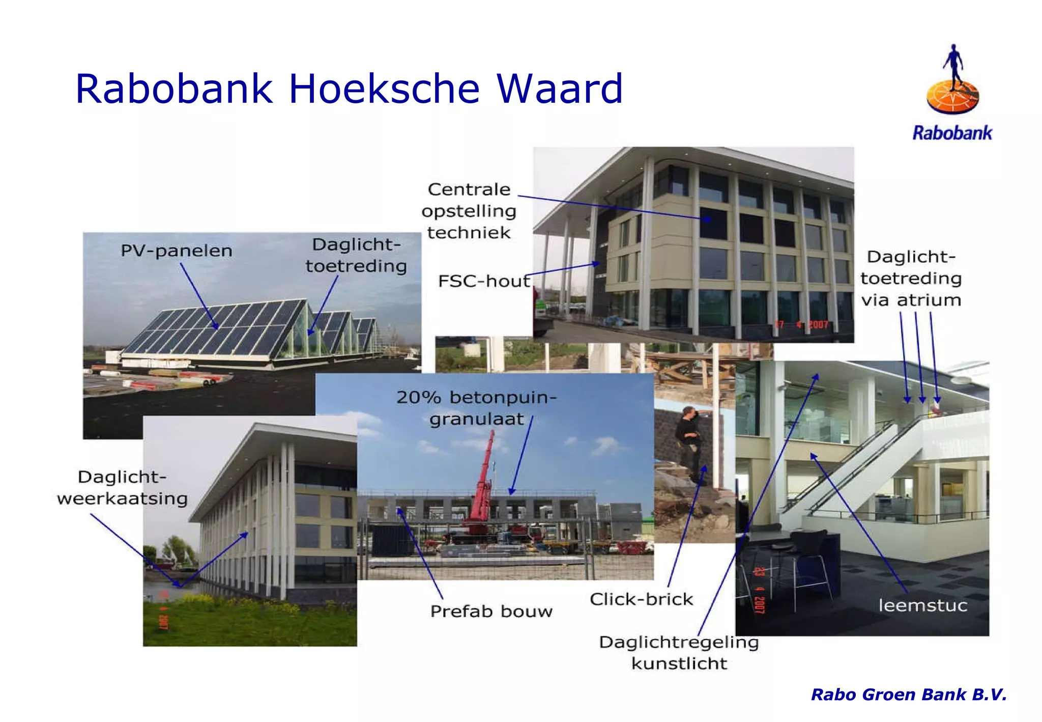 Rabobank Hoeksche Waard Rabo Groen Bank B.V. 