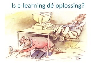 Wat zien we bij een klassikale training?