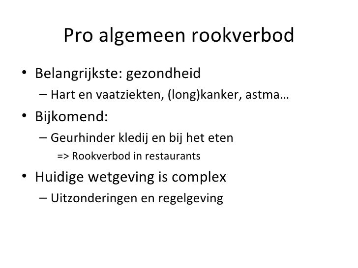 Rookverbod