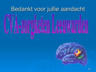 Bedankt voor jullie aandacht CVA-zorgketen Leeuwarden 